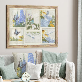 Papel De Seda Flores Azuis Dúvidas de Artesanatos de Dragonfly