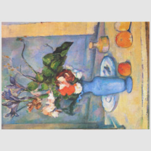 Papel De Seda Flores Azuis, Paul Cezanne