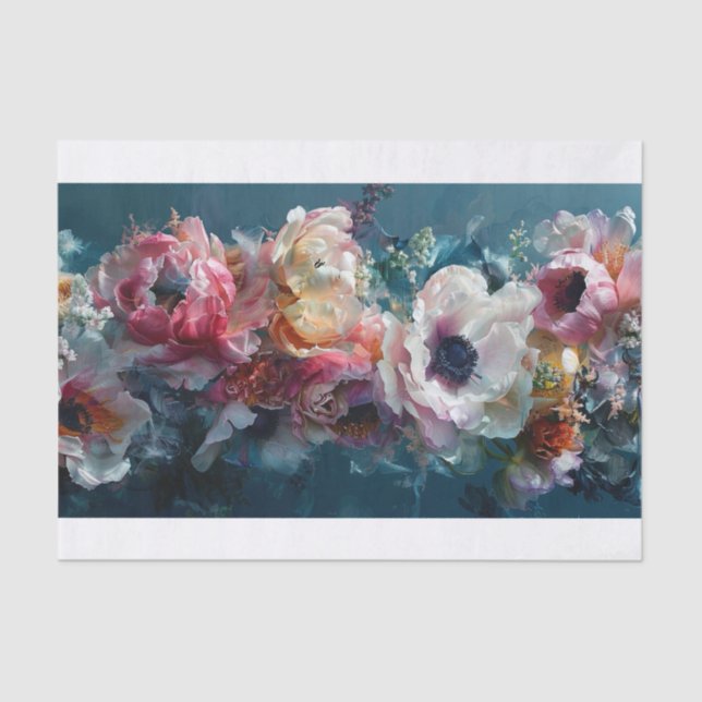 Papel De Seda Flores Bonitas1 (Frente )