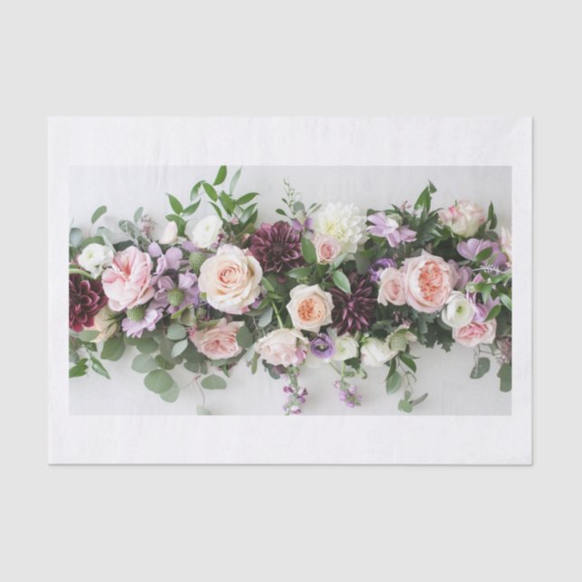 Papel De Seda Flores Bonitas2 (Frente )