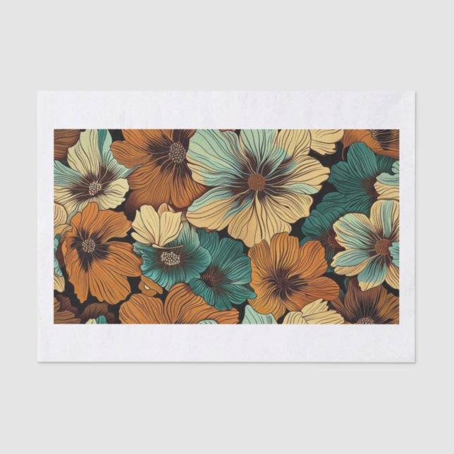 Papel De Seda Flores Bonitas26 (Frente )