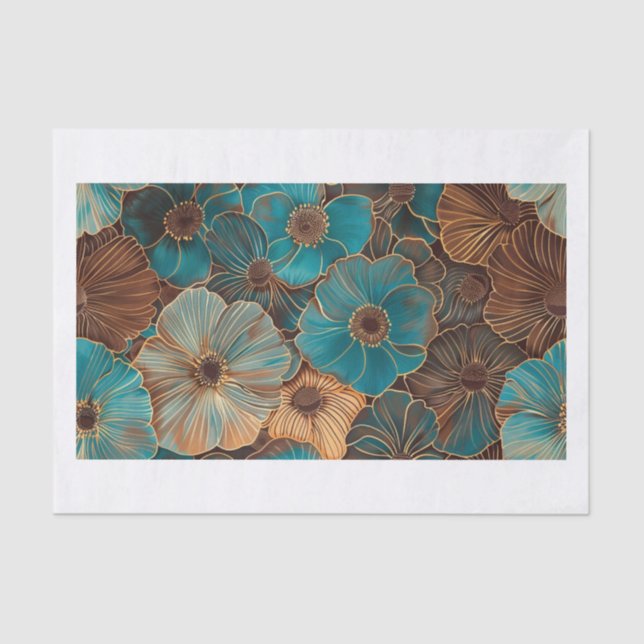 Papel De Seda Flores Bonitas27 (Frente )