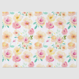 Papel De Seda Flores bonito de Amarelo Amarelo-Amarelo