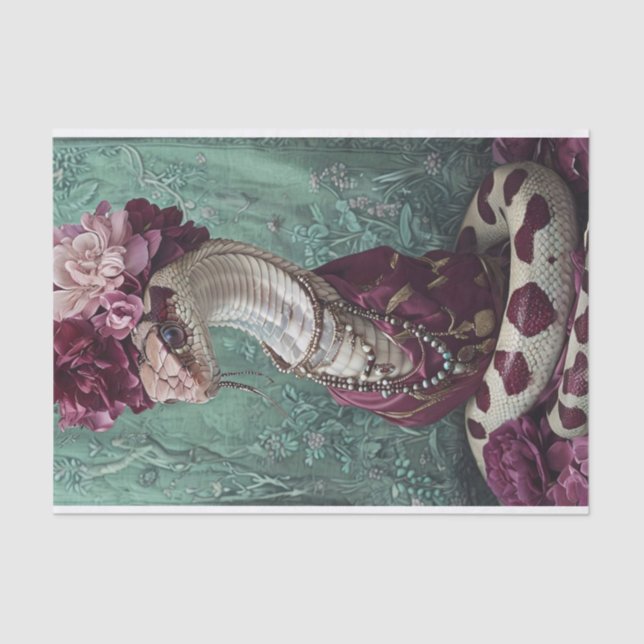 Papel De Seda Flores cobra (Frente )