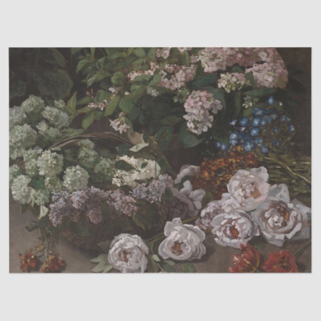 Papel De Seda Flores da primavera - Claude Monet (Frente )