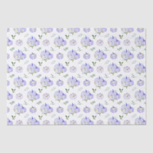 Papel De Seda Flores de Abóboras Roxas