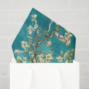 Papel De Seda Flores de Amendoeira de Van Gogh Impressionismo Cl