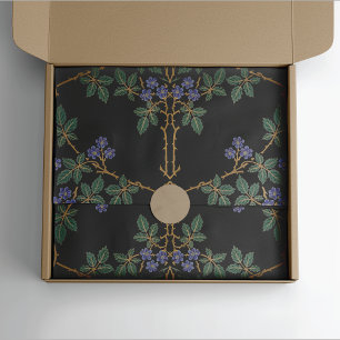Papel De Seda Flores de Blackberry Fruta Vine William Morris