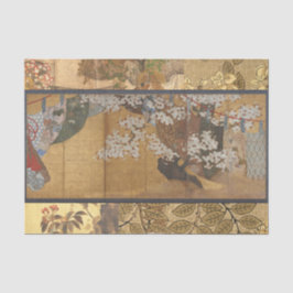 Papel De Seda Flores de Cerejeira Antigas Láteas