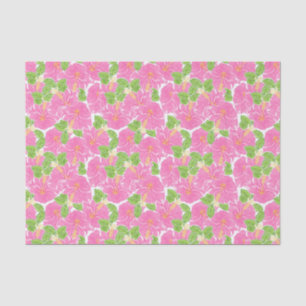 Papel De Seda Flores de Hibiscus Rosa-de-Palma-Cuta