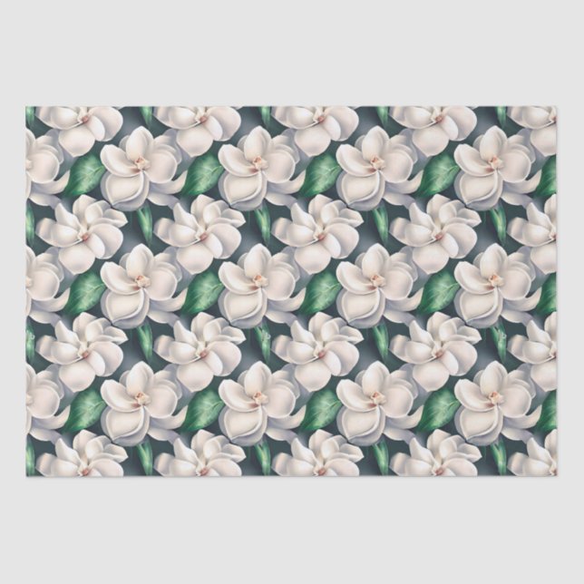 Papel De Seda Flores de jardinia (Frente )
