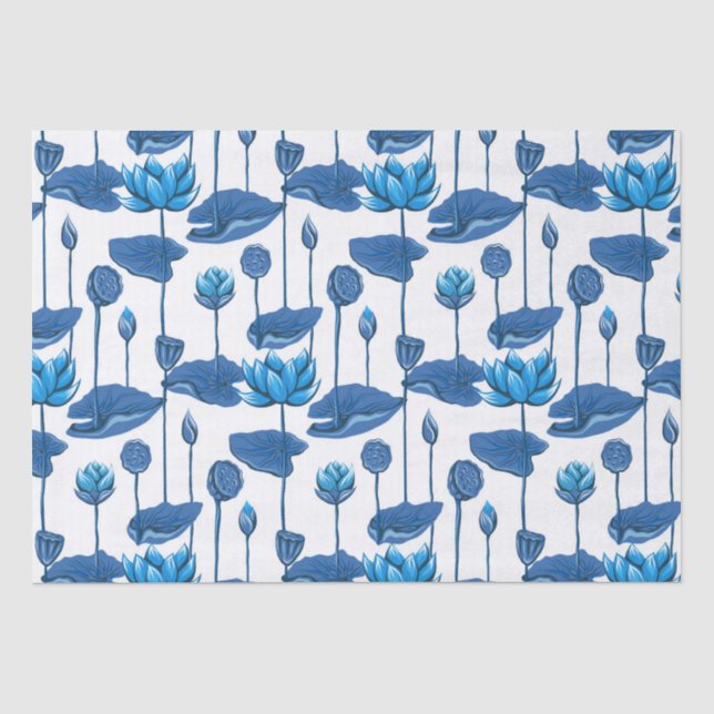Papel De Seda flores de lótus (Frente )