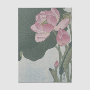 Papel De Seda Flores de Lótus em Flor por Ohara Koson