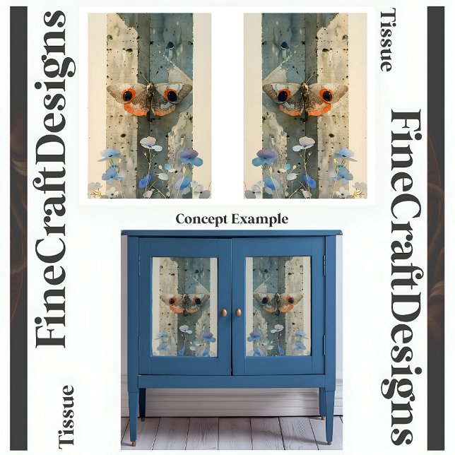 Papel De Seda Flores de Mama Estilizadas Desacoplamento Moderno  (Criador carregado)