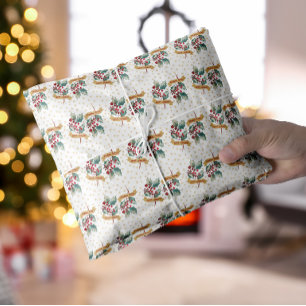 Papel De Seda Flores de Natal