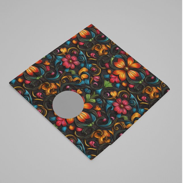 Papel De Seda Flores De Olhos De Couro Gravadas Arrefecidas (Criador carregado)