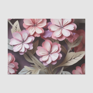 Papel De Seda Flores de Phlox Geométricas de abstrato