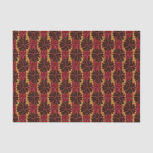 Papel De Seda Flores de Poinsettia Metal-19-Vermelho-Dourado-TEC