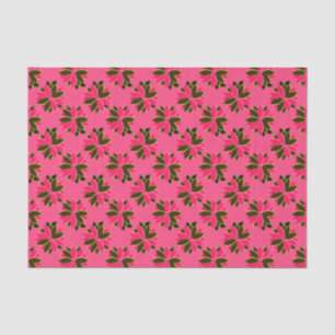 Papel De Seda Flores de Poinsettia Metálica-11-Dourado-Laser WRA