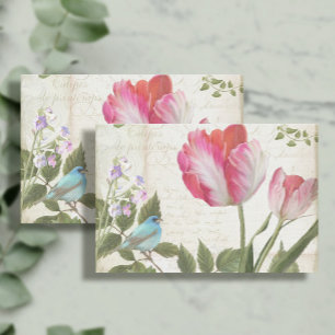 Papel De Seda Flores de Tulipas Francesas Descamação de Ephemera