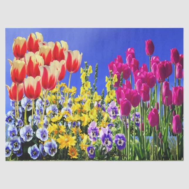 Papel De Seda Flores de Verão (Frente )