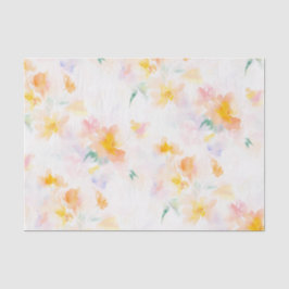 Papel De Seda Flores de Verão e Primavera Decoupage Floral Elega