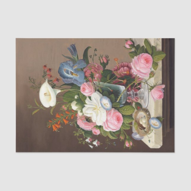 Papel De Seda Flores de Verão, Severin Roesen (Frente )