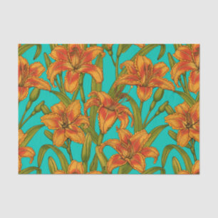 Papel De Seda Flores diárias tawny