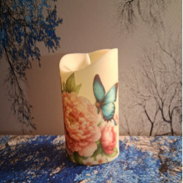 Papel De Seda Flores e Borboletas em Aquarela Pastel & Decoupage