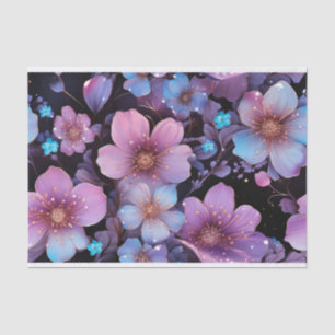 Papel De Seda Flores e desacoplamento de brilho