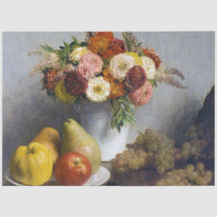 Papel De Seda Flores e Frutas, Henri Fantin-Latour