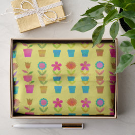 Papel De Seda Flores e vasos em um dia ensolarado