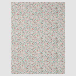 Papel De Seda Flores em Aquarela Vintage Prado de Inverno (creme