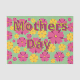 Papel De Seda Flores gloriosas dias de as mães