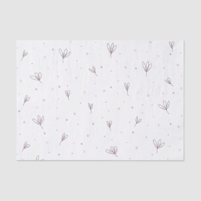 Papel De Seda Flores Lilac (Frente )