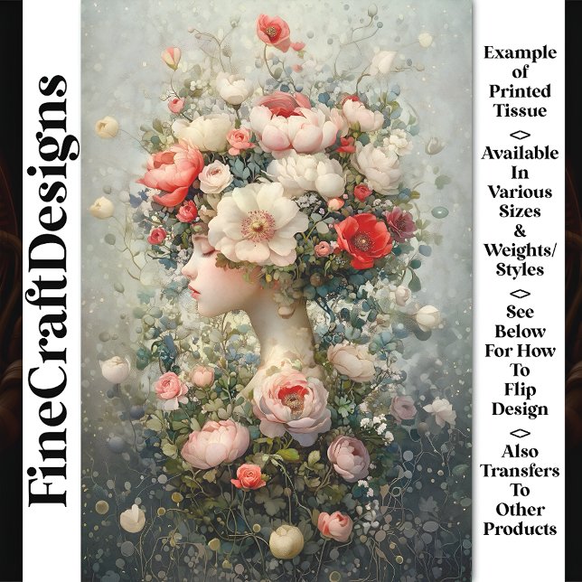 Papel De Seda Flores Lush + Mãe Natureza AG6 Desligar (Criador carregado)