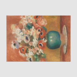 Papel De Seda Flores por August Renoir, Arte