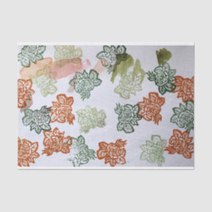 Papel De Seda Flores Retroativas dos anos 70
