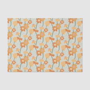 Papel De Seda Flores retrorreflectoras bonito mudas na década de