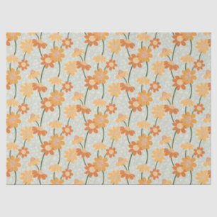 Papel De Seda Flores retrorreflectoras bonito mudas na década de