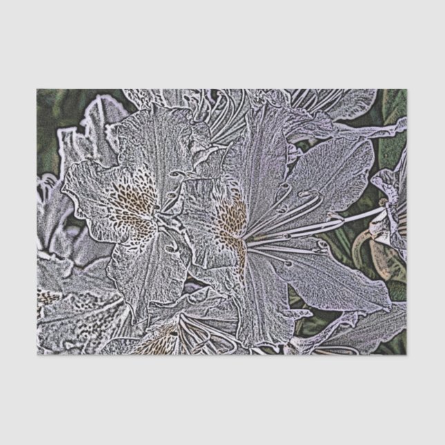 PAPEL DE SEDA FLORES RHODODENDRON (Frente )