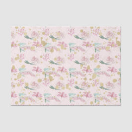 Papel De Seda Flores Rosa (Design 19 Série Rosa)