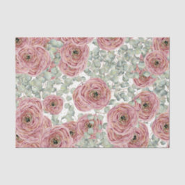 Papel De Seda Flores Rosa (Design 67 Série Rosa)