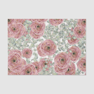 Papel De Seda Flores Rosa (Design 67 Série Rosa)
