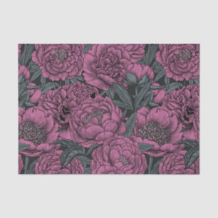 Papel De Seda Flores roxas