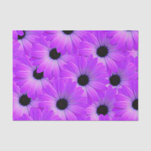 Papel De Seda Flores Roxas Brilhantes
