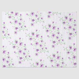 Papel De Seda Flores Roxas na Vinha