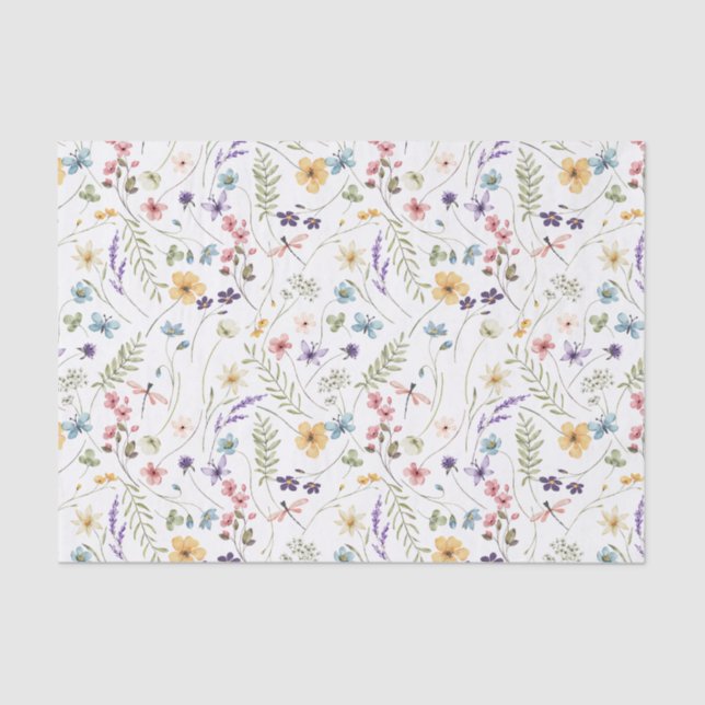 Papel De Seda Flores Selvagens - Dissociação Floral (Frente )