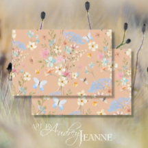 Flores Selvagens Floral Aquarela Borboleta Decoupa