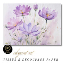 Flores Silvestres Aguarela Roxo